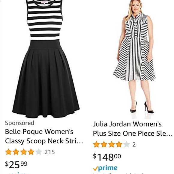 Black & White Stripe Dress - Picture 5 of 5